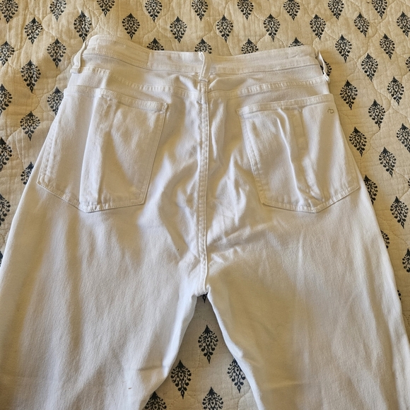 RAG & BONE Nina High-Rise Cigarette White Ankle Jeans Size 32 - Picture 5 of 12